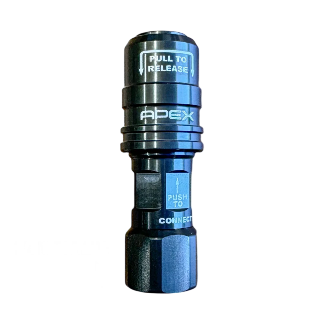High Flow Push On Chuck - 1/4NPT Female (Dual Flow)